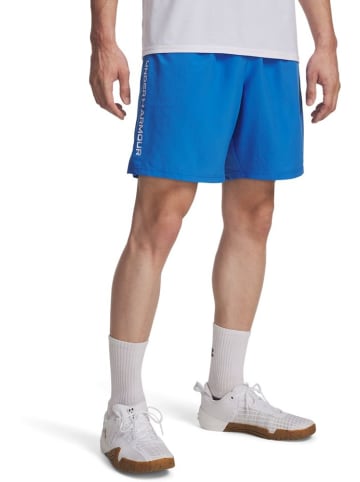 Under Armour Sportshorts "Tech Woven Wordmark Shorts" in Blau