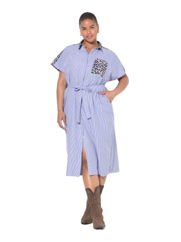 Studio Untold Hemdblusenkleid in dunkel blau