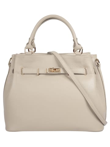 Samantha Look Handtasche echt Leder in beige