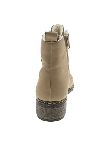 rieker Schnürstiefelette Beige