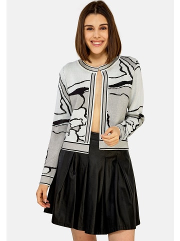 TOOCHE Jacke & Mantel "Cardigan Muster" in Schwarz