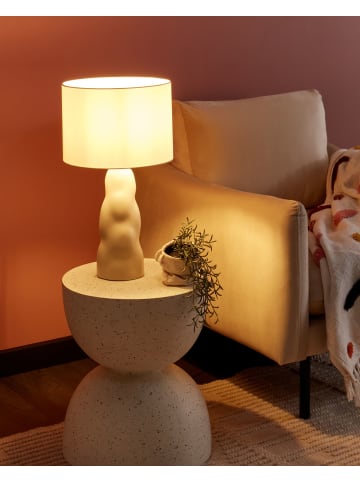 Beliani Tischleuchten VILAR in Beige - (W) 30 x (H) 51 x (L) 30 cm