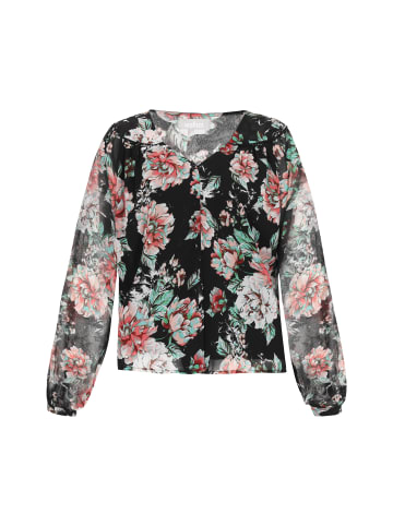 Usha Blouse in black multicolor