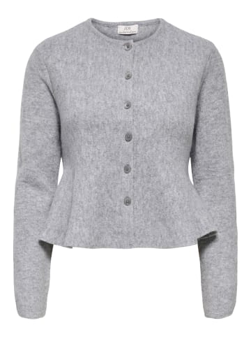 JDY Strickjacke in Light Grey Melange