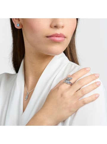 Thomas Sabo Ring in silber, blau, weiß