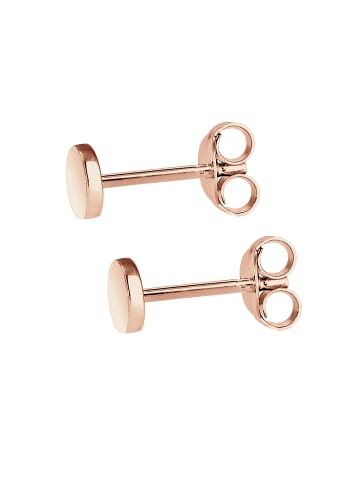 Elli Ohrringe 925 Sterling Silber Geo, Kreis in Rosegold