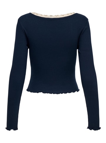 ONLY Jersey-Top 'ONLLAILA' Marineblau