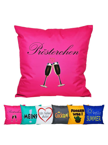 JACK Outdoor Dekokissen Motiv 50x50cm Prösterchen in Pink