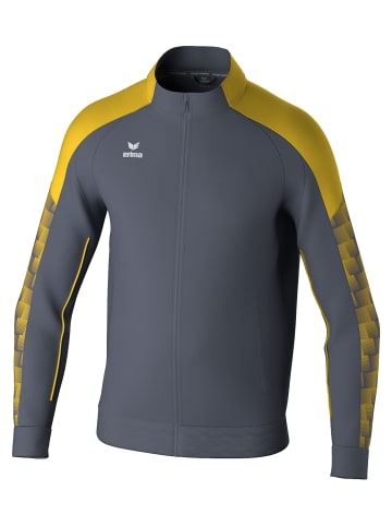 erima Erwachsene, Unisex Erwachsene Trainingsjacke in slate grey/gelb