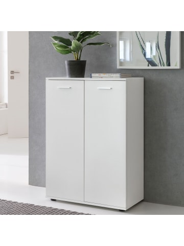 FineBuy Sideboard in Weiß / Spanplatte / 71x35x104