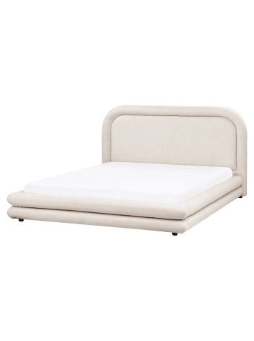 Beliani 10-tlg Doppelbett LAVARDENS in Beige/Schwarz
