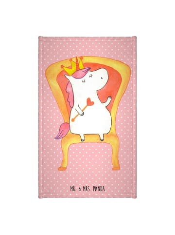 Mr. & Mrs. Panda Handtuch Einhorn Prinzessin ohne Spruch in Rot Pastell
