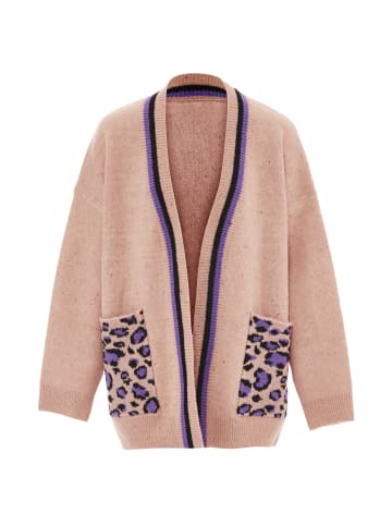IMANE Strickjacke in Dunkelrosa