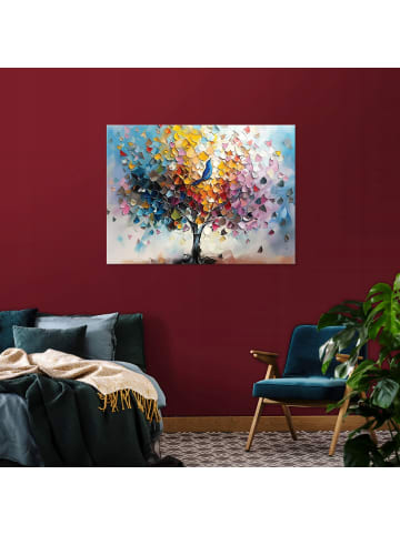 WALLARENA Leinwandbild Baum in Bunt