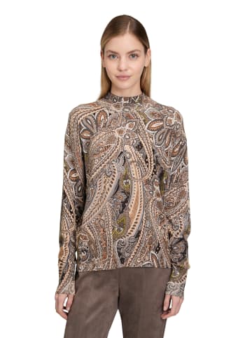 Betty Barclay Feinstrickpullover mit Stehkragen in Grau/Beige