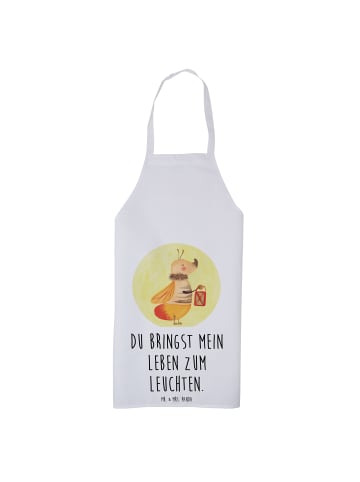 Mr. & Mrs. Panda Schürze Glühwürmchen mit Spruch in Weiß