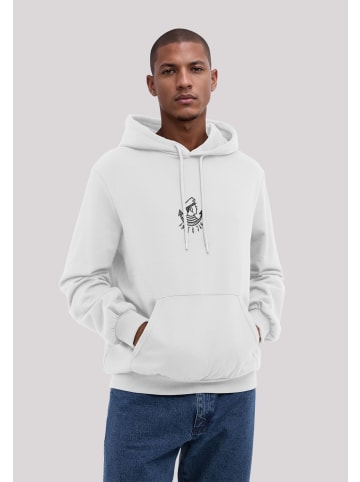 F4NT4STIC Hoodie Knut und Jan Scribble Logo in off-white