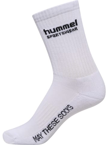Hummel Sportsocken "3-Pack Socks Sportswear" in Weiß
