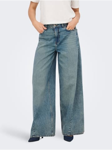 JDY Jeans mit weitem Bein in Medium Blue Denim