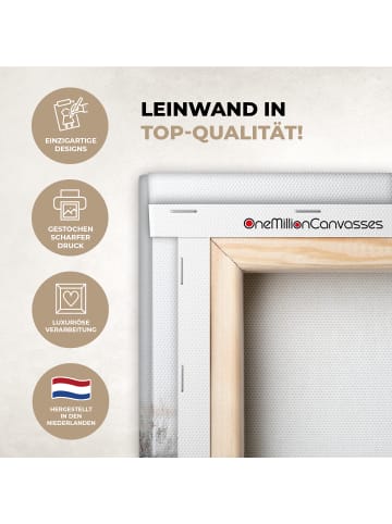 OnlyWow Leinwand Bilder Hellbraun