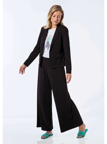 GOLDNER Jersey-Blazer in schwarz