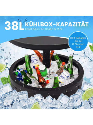 COSTWAY Cool Bar Kühltisch 38L in Schwarz