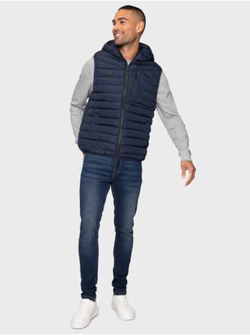 Threadbare Steppweste THB Jacket Gilet Horsley in Navy
