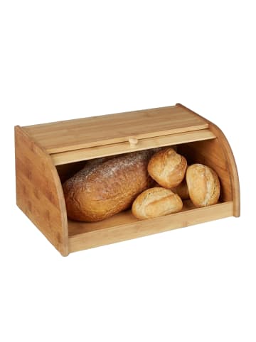 relaxdays Brotkasten in Natur- (B)40 x (H)16,5 x (T)27,5 cm