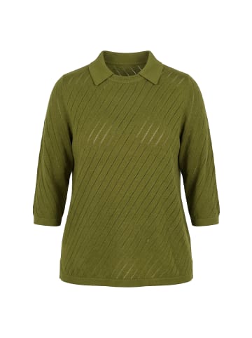 Ulla Popken Pullover in oliv