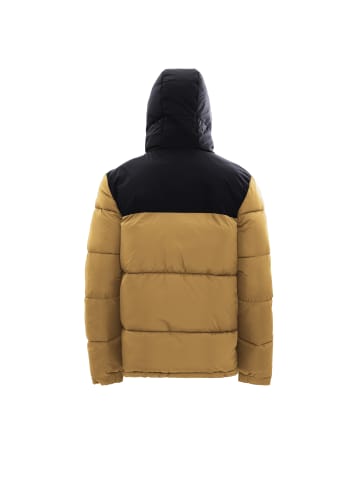 hoona Herren Wattierte Steppjacke in Kamel Schwarz