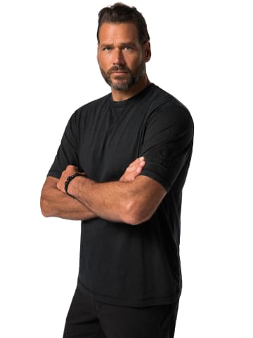 JP1880 Kurzarm T-Shirt in schwarz