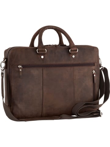 Leonhard Heyden Salisbury Aktentasche Leder 40 cm Laptopfach braun