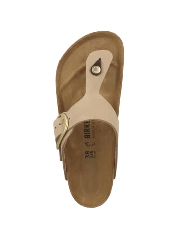 Birkenstock Zehensandale Gizeh Big Buckle Nubukleder normal in beige