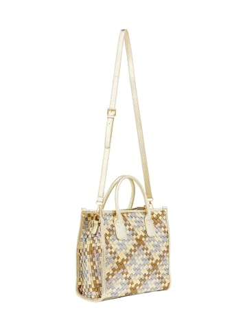 faina Women Tote Bag in Gold Brown