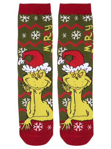 United Labels The Grinch Socken Merry Grinchmas Sneaker in grün