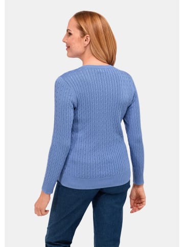 GOLDNER Pullover in jeansblau