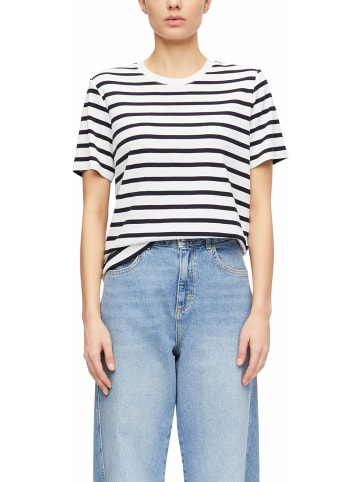 comma Rundhals T-Shirt für Damen in blau
