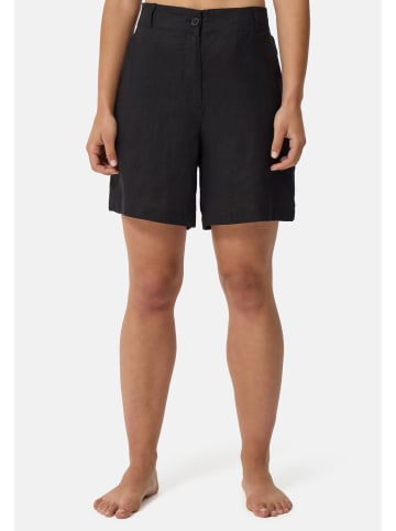 CASH-MERE.CH Leinen Hosen kurz in Schwarz