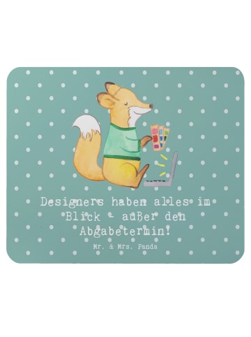 Mr. & Mrs. Panda Mousepad Designer Überblick mit Spruch in Meeresbrise