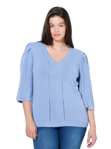 Ulla Popken Pullover in frostblau