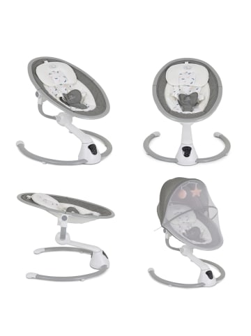 Cangaroo Babywippe Cloud, Timer, Mobile in rosa