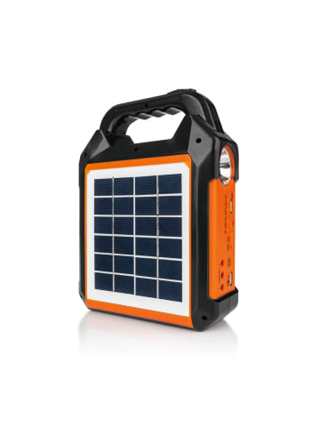 EASYmaxx Solar-Generator Kit 4500mAh schwarz/orange  Schwarz