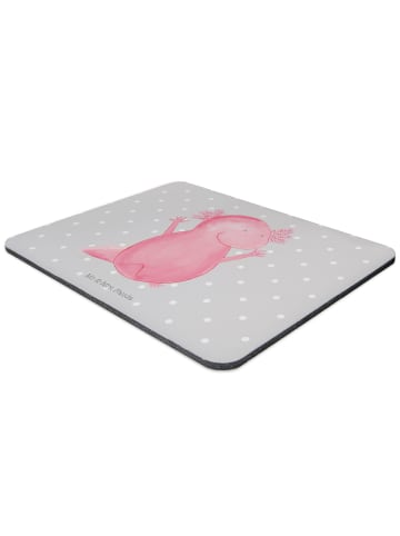 Mr. & Mrs. Panda Mouse Pad Axolotl Hurra ohne Spruch in Grau Pastell