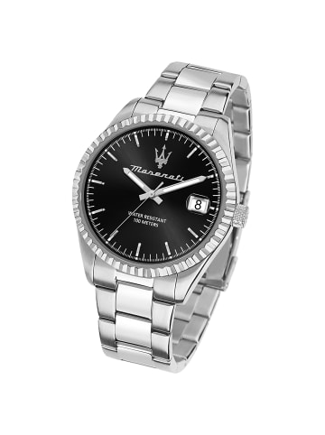 Maserati Analog-Armbanduhr Maserati Competizione in silber groß (ca. 43mm)