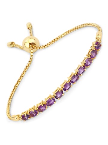 Rafaela Donata Armband Sterling Silber gelbvergoldet Amethyst in gelbgold