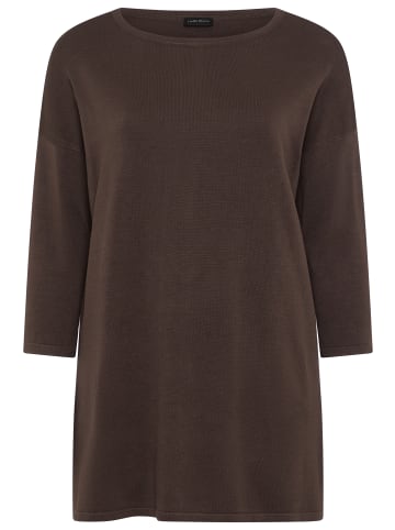 Laura Scott Longpullover in dunkelbraun