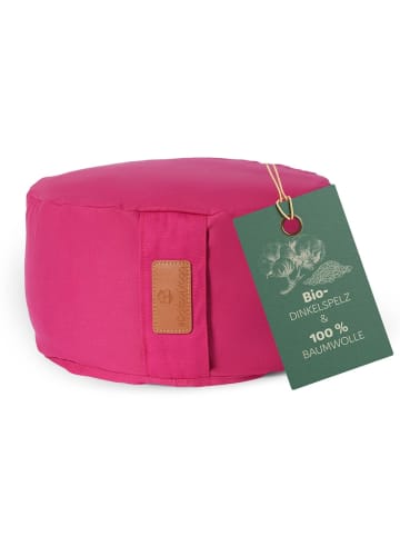 DoYourFitness Yoga-Kissen Vishnu gefüllt Dinkelspelz pink rund Rosa