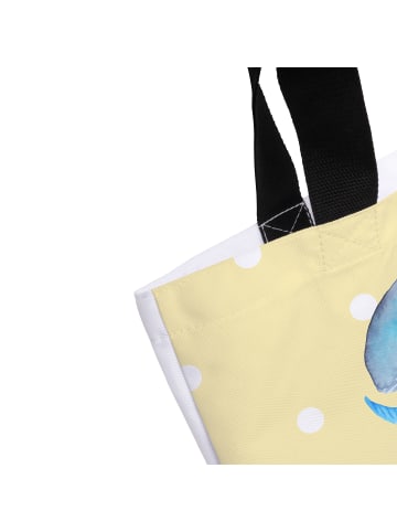 Mr. & Mrs. Panda Tote Bag Walfisch Thunfisch ohne Spruch in Gelb Pastell