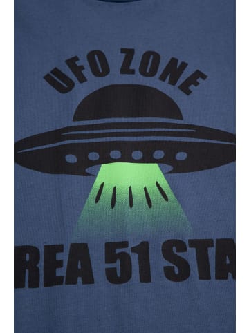 MOKIDA T-shirt mit kurzen Ärmeln in dunkelblau