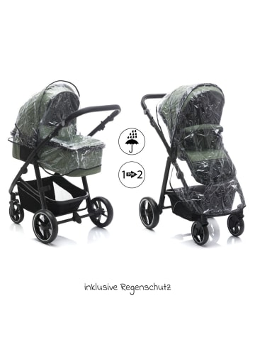 fillikid 3-1 Kombi-Kinderwagen-Set Fill Jaguar mit in gruen